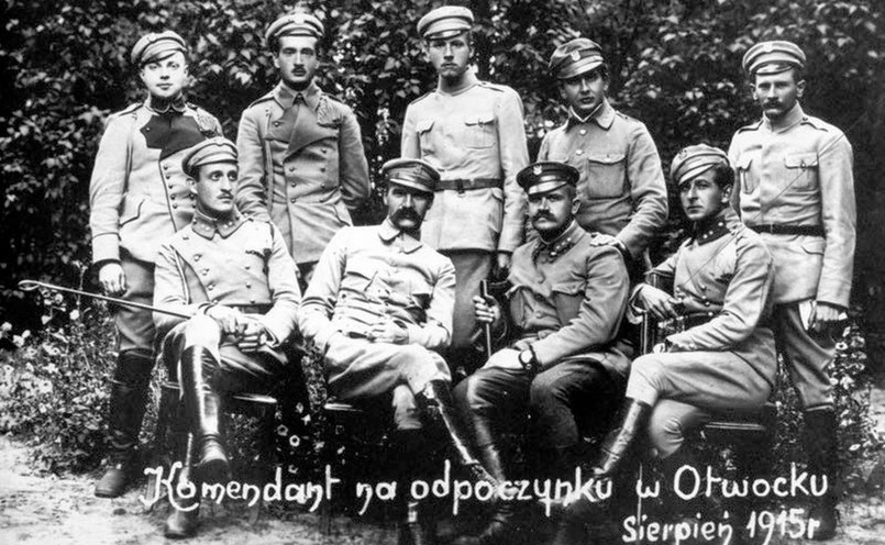 Józef Piłsudski "na odpoczynku w Otwocku", sierpień 1915 r.