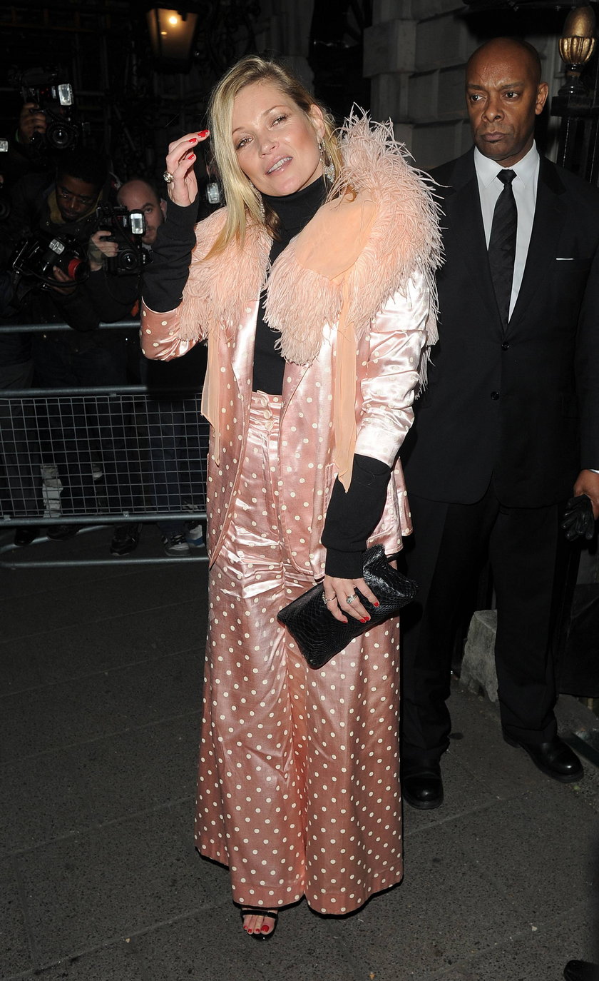 Kate Moss na 50. urodzinach klubu Annabel's w Londynie