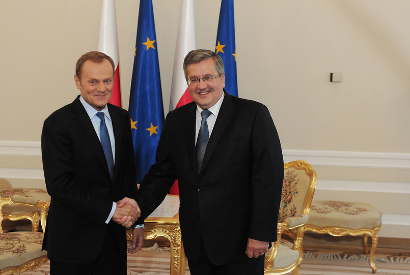 Donald Tusk i Bronisław Komorowski