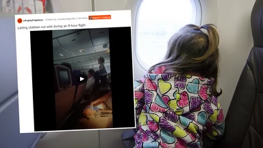 Nikt nie uspokoił niesfornego dziecka w samolocie. Internauci w szoku po tym, co zobaczyli [WIDEO]