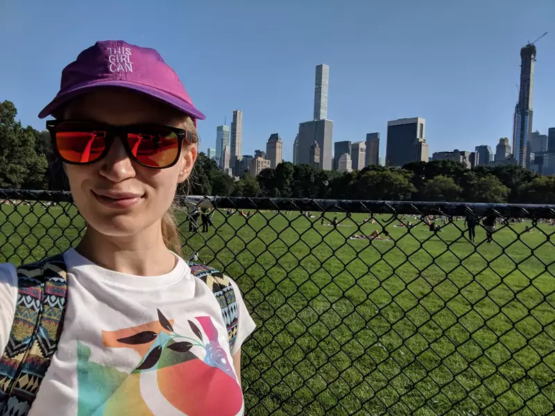Aleksandra Rak w nowojorskim Central Parku