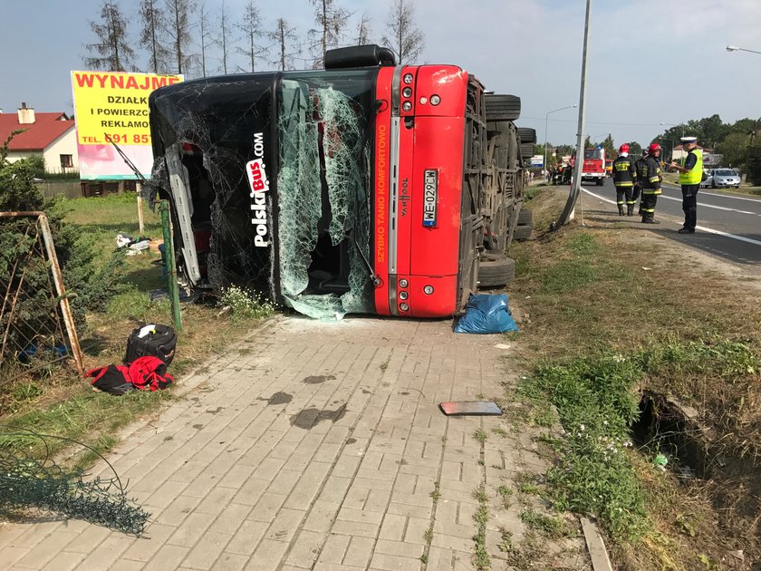 Wypadek Polskiego Busa na Podkarpaciu.