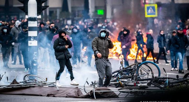 Riots rock The Netherlands over covid lockdown protests