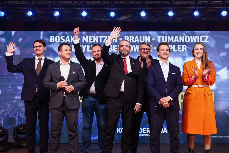 Grzegorz Placzek, Slawomir Mentzen, Witold Tumanowicz, Grzegorz Braun, Przemyslaw Wipler, Krzysztof Bosak, Karolina Pikula