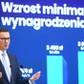 Premier Mateusz Morawiecki na konferencji prasowej dot. podwyżki płacy minimalnej. 