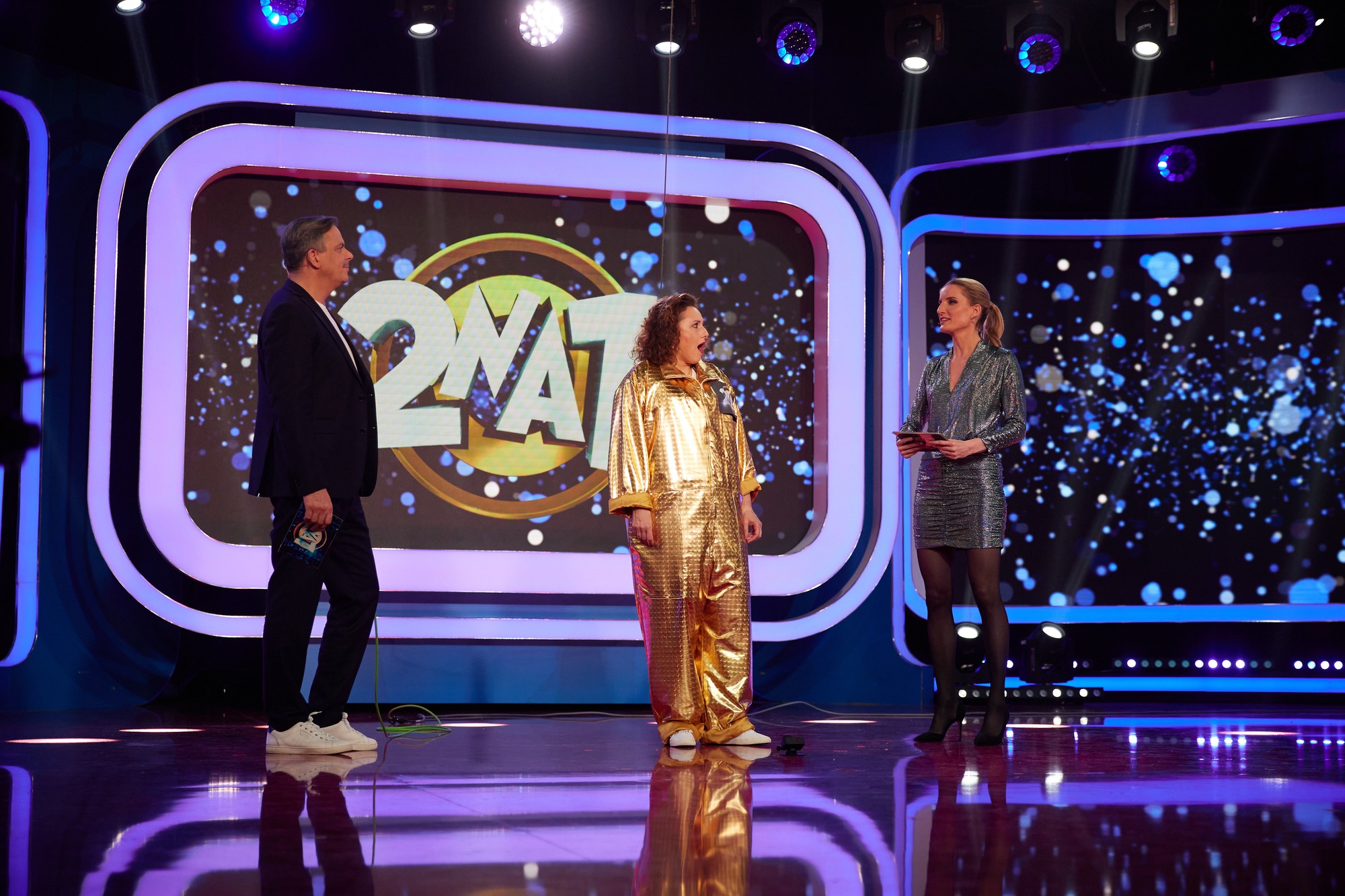 Herečka Zuzana Mauréry v zábavnej šou 2 na 1.