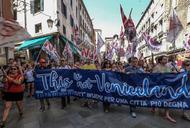 Venetians Protest Against Excessive Tourism And Big Cruises
