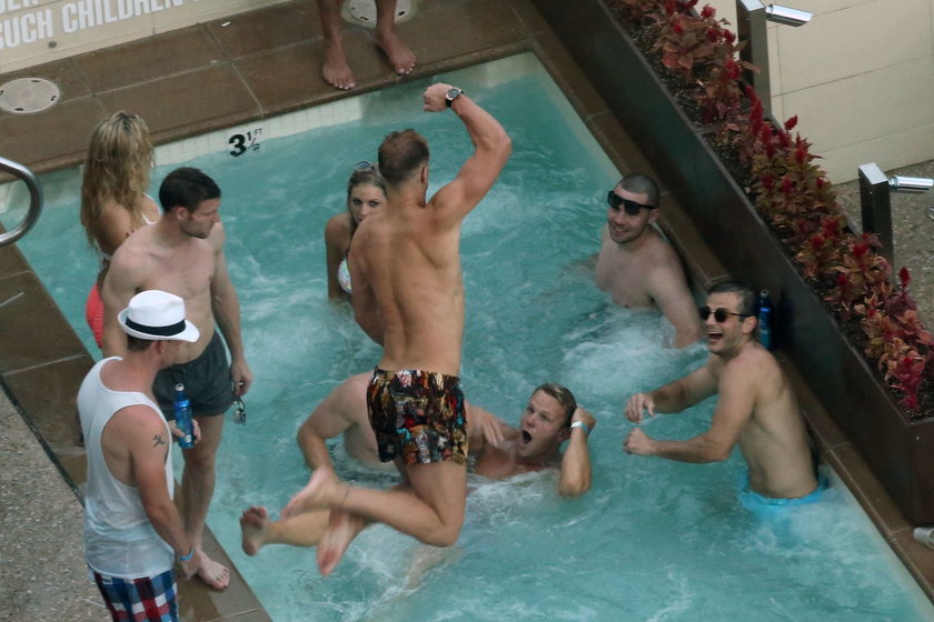 Jack Wilshere i Joe Hart na imprezie w Las Vegas