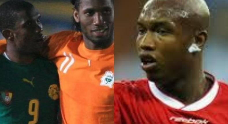 Samuel Eto'o, Didier Drogba and Diouf