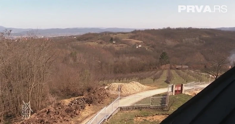 Milan Bosiljčić na imanju kod Užica 