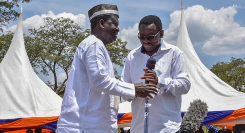 Raila Odinga and James Orengo at a past event