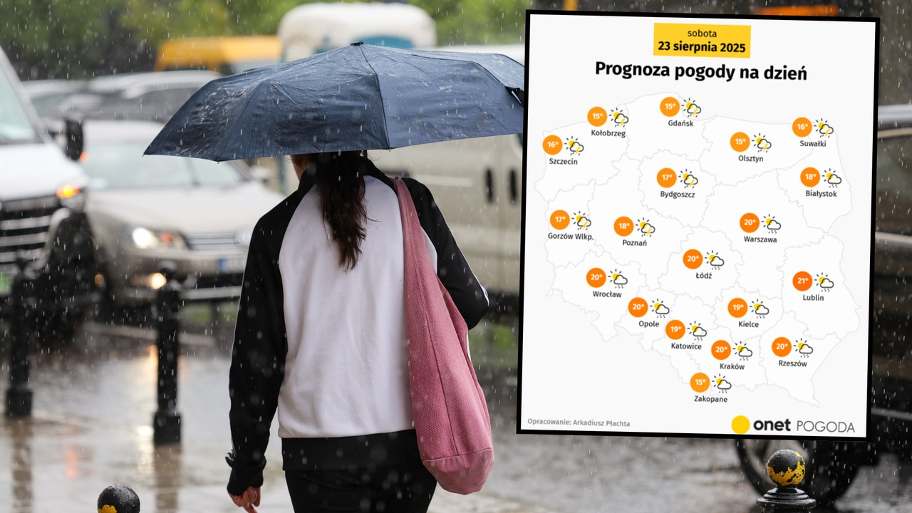 Pogoda dziś spektakularnie się załamie. Polska w strugach deszczu i przeszywającym zimnie