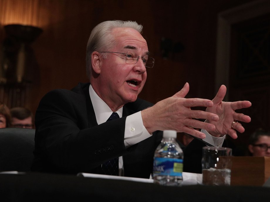 Secretary Health and Human Secretary nominee Tom Price