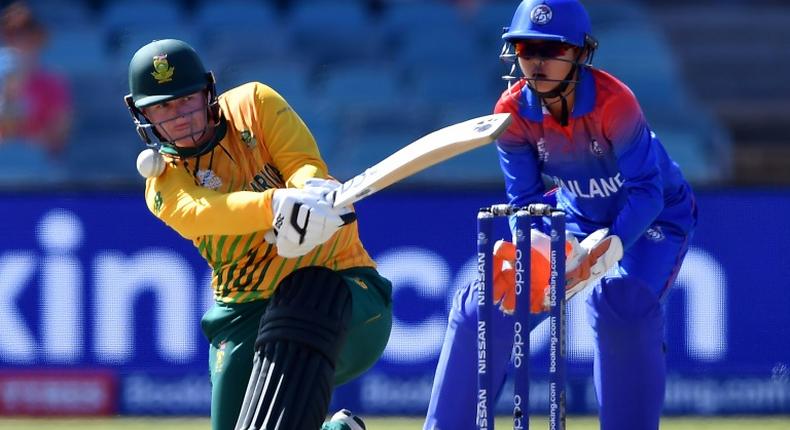 South Africa's Lizelle Lee hit a maiden T20 century against Thailand