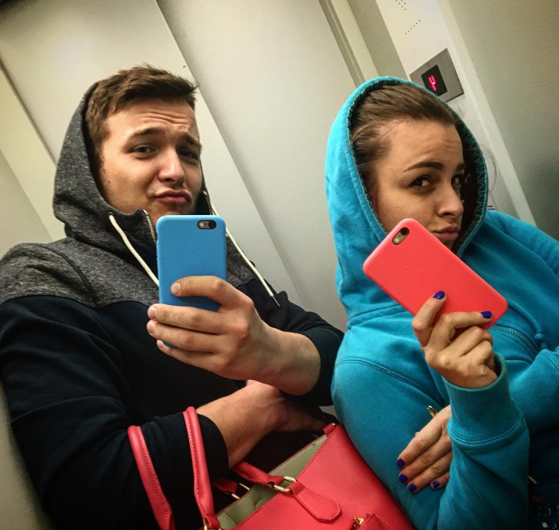 Viktor Vincze s expartnerkou Evou.
