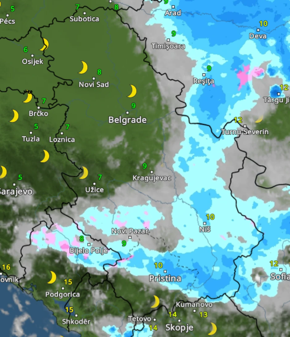 Nevreme u 3 sata posle ponoći