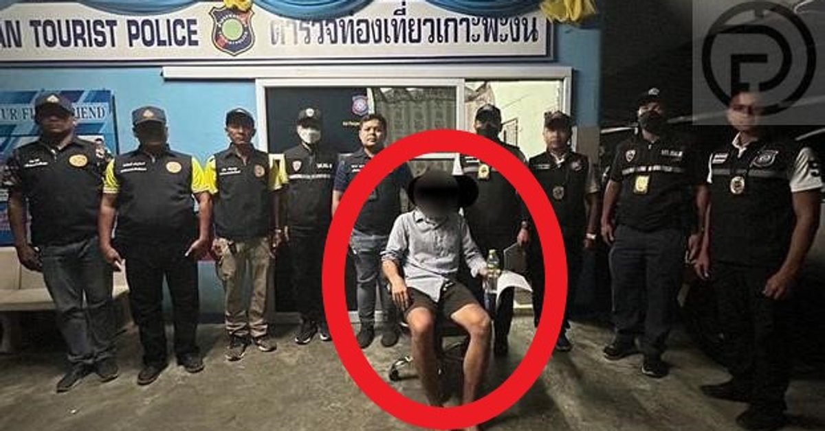 Hombre ruso detenido en la isla de Pha Ngan durante 993 días después de quedarse más tiempo de su visa