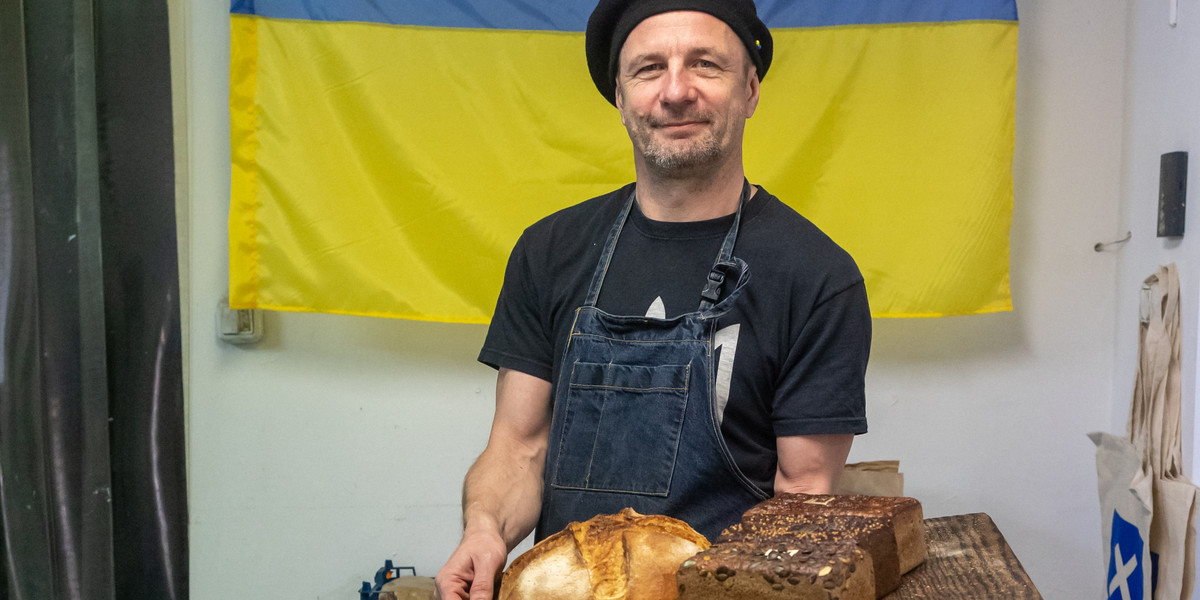 Jacek Polewski, piekarz z Poznania, który pomaga Ukraińcom.