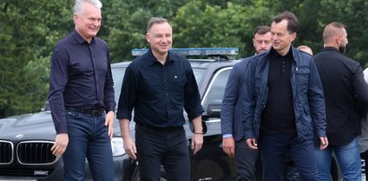 Prezydenci Polski i Litwy spotkali się na przesmyku suwalskim. Duda zapewniał, że jest tam bezpiecznie