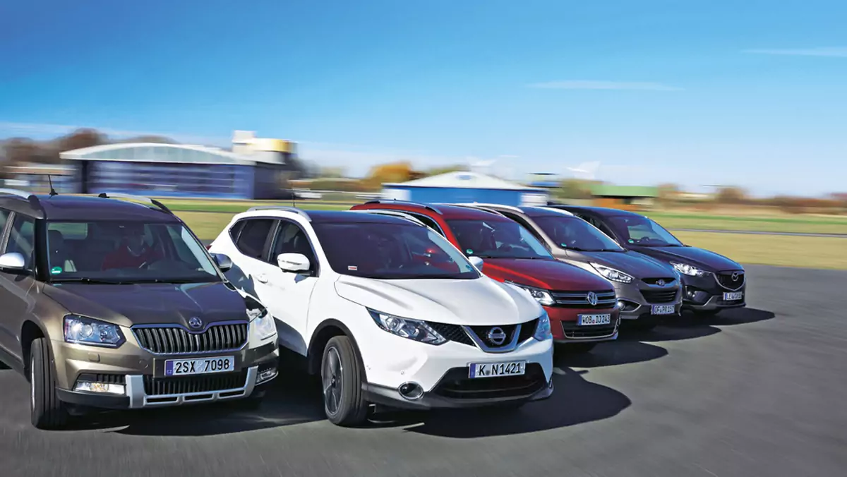 Hyundai ix35, Mazda CX-5, Nissan Qashqai, Skoda Yeti, VW Tiguan