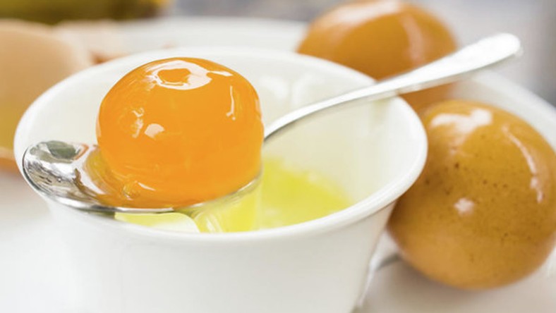Raw egg yolks