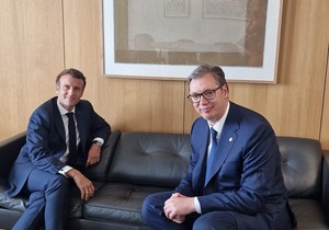 Emanuel Makron i Aleksandar Vučić