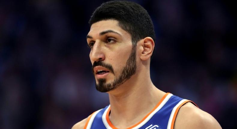 Enes Kanter of the New York Knicks missed his team's game in London over safety fears