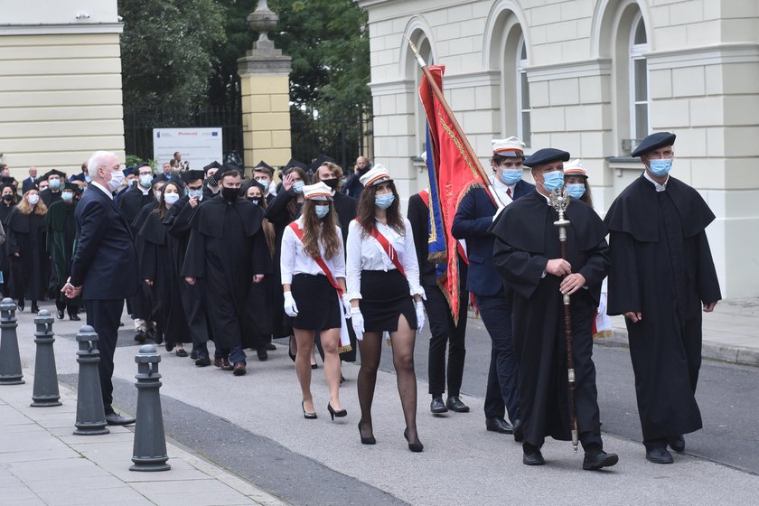 Protest studentów w Warszawie