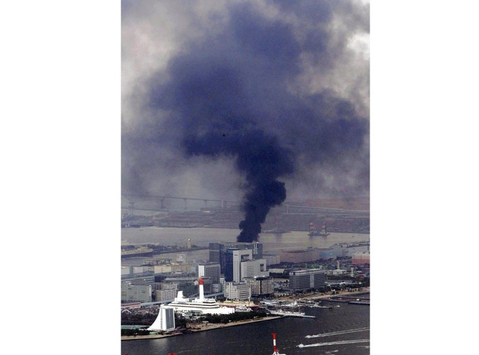 Pożar jednego z budynków w Tokio