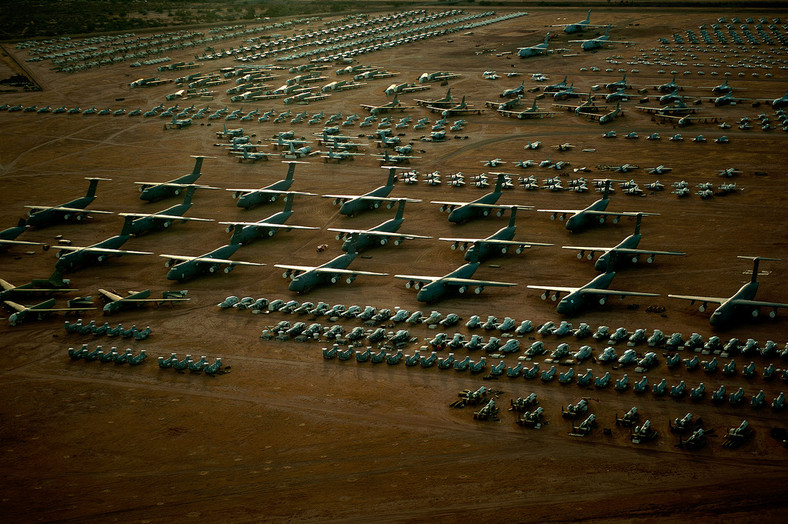 Tucson Arizona - The Boneyard - największe cmentarzysko maszyn amerykańskiej armii