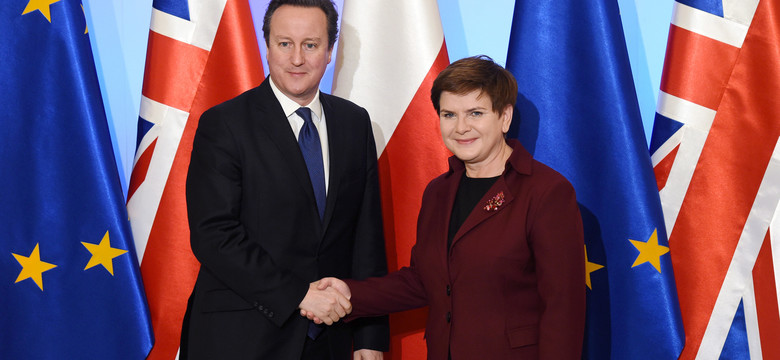 Szydło po spotkaniu z Cameronem: Polsce zależy na Wlk. Brytanii w UE, będą dalsze rozmowy