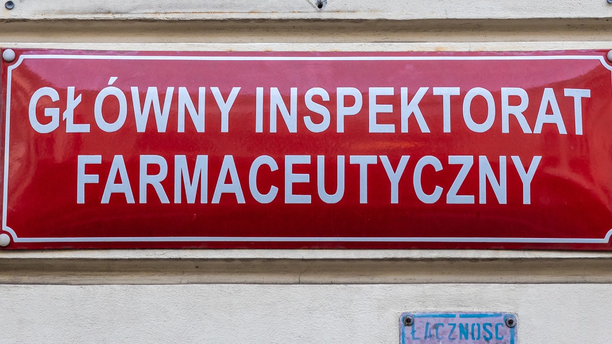 Główny Inspektorat Farmaceutyczny GIF tabliczka
