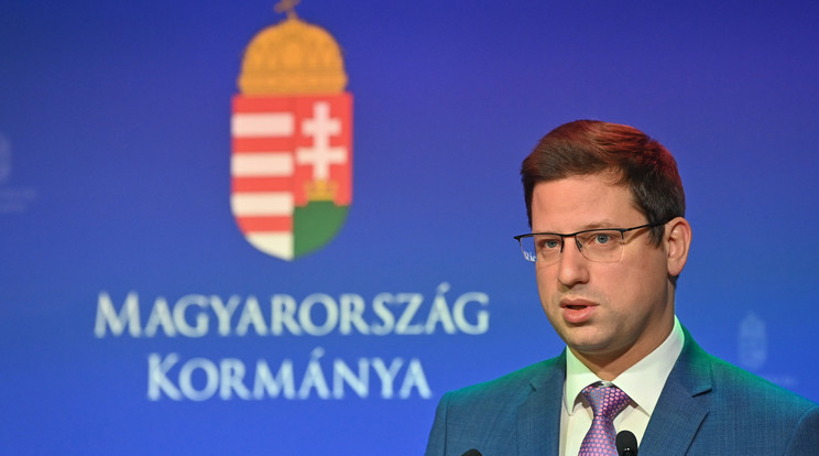 Gulyás Gergely, a Miniszterelnökséget vezető miniszter / Fotó: MTI/Illyés Tibor 