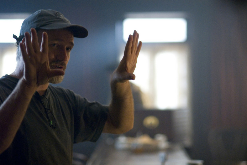 David Fincher na planie "Ciekawego przypadku Benjamina Buttona"