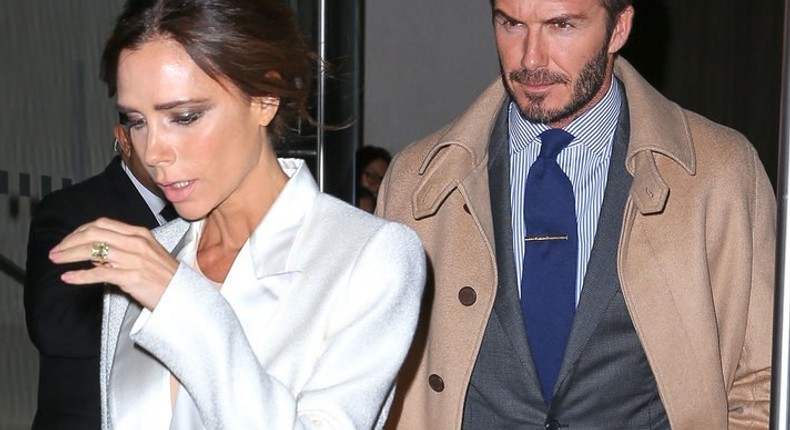 Victoria and David Beckham on a date