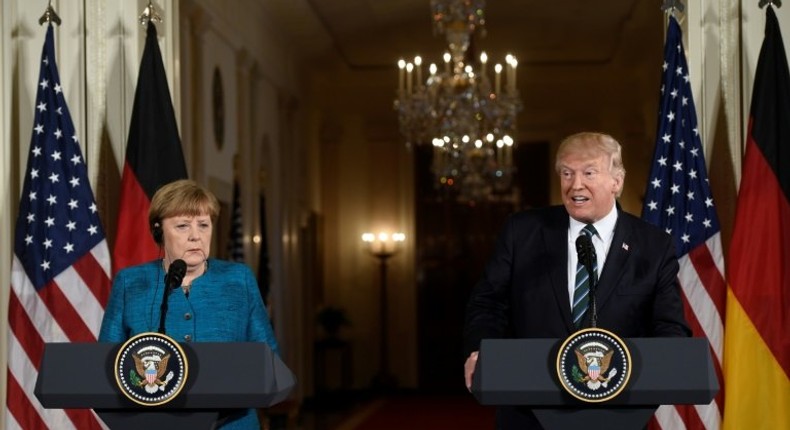 In a frequently awkward joint press conference, US President Donald Trump and German Chancellor Angela Merkel showed little common ground