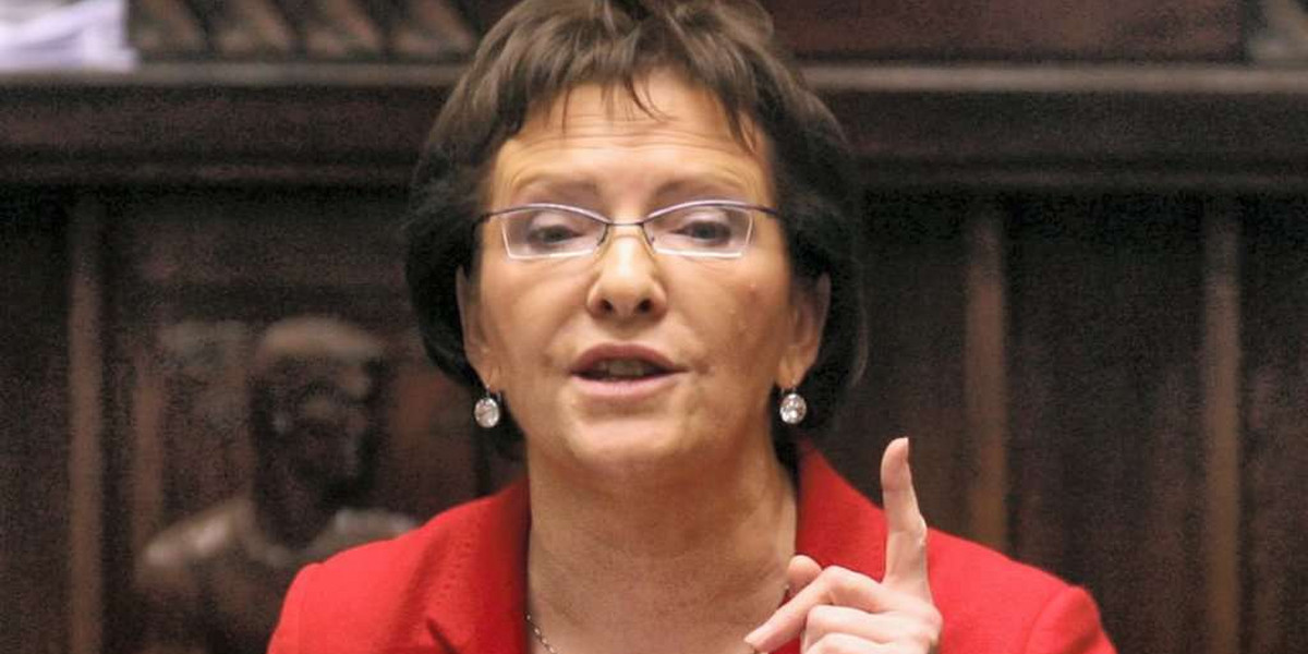 Ewa Kopacz, minister zdrowia