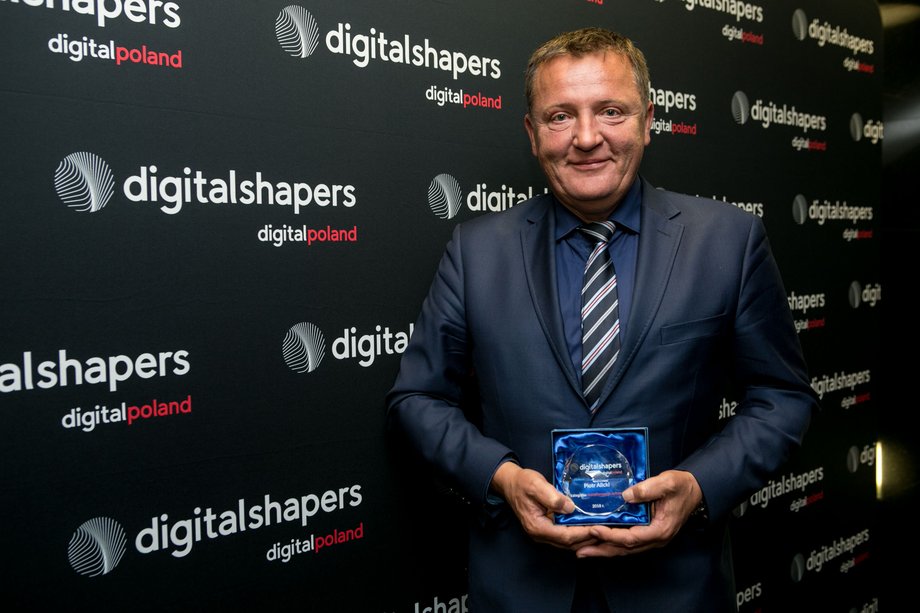 Piotr Alicki, prezes zarządu KIR, laureat Nagrody Digital Shapers 2018