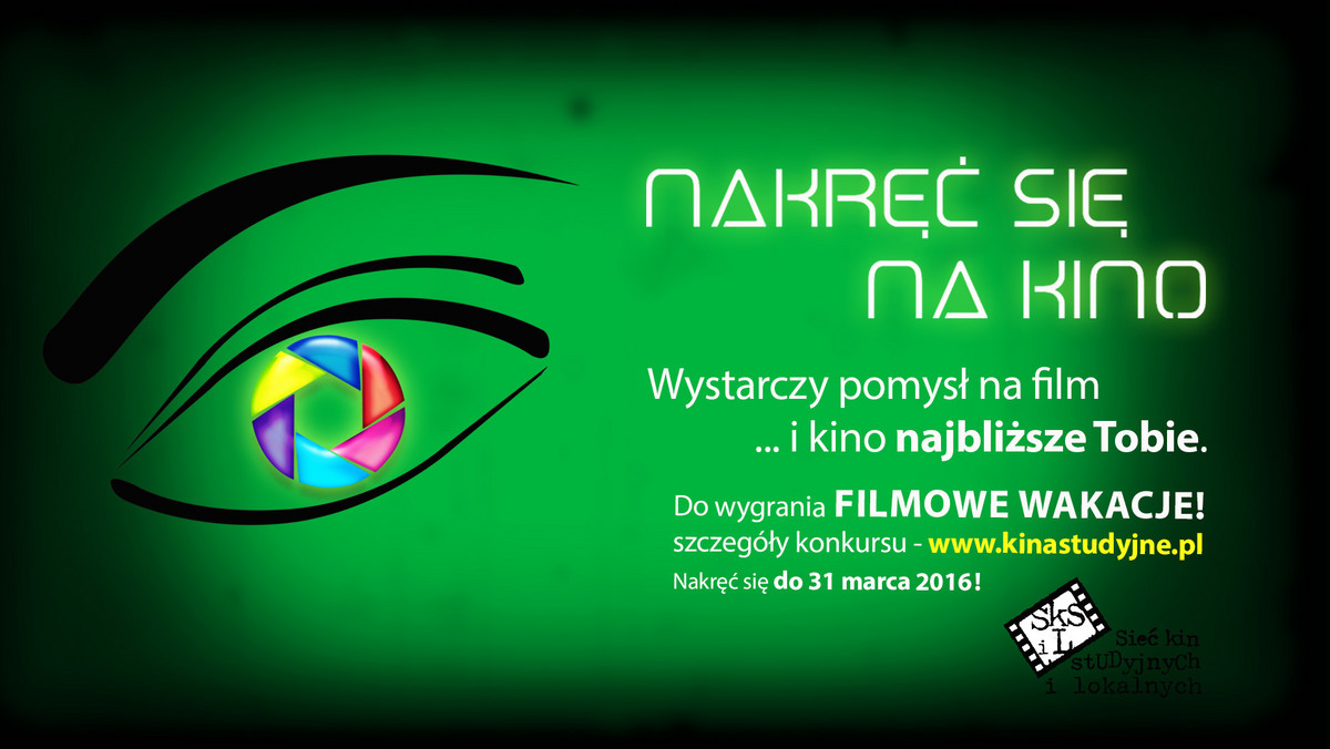 Pokaż nam kino, które jest Ci najbliższe - wystarczy pomysł i Twój własny film, by wygrać filmowe wakacje. Zrealizuj krótki film promujący kino najbliższe Tobie. Jeśli okaże się najlepszy, możesz wygrać wakacje na polskich festiwalach filmowych.