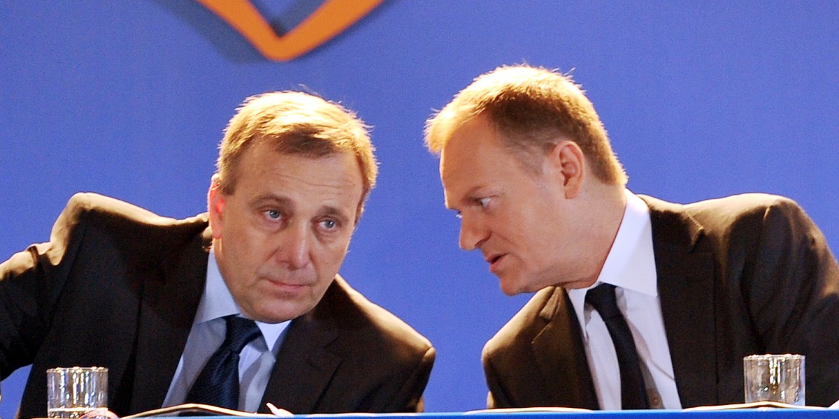 Donald Tusk i Grzegorz Schetyna