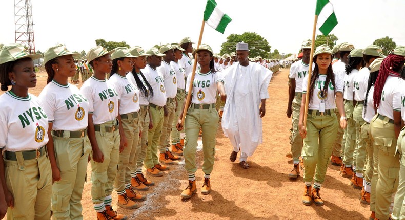 NYSC members at the Bauchi orientation camp (Guardian) 