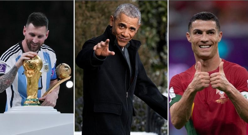 Barack Obama s'est exprimé sur le débat Messi vs Ronaldo. Photos de Cui Nan, Shawn Thew et Visionhaus. Source : Getty Images.
