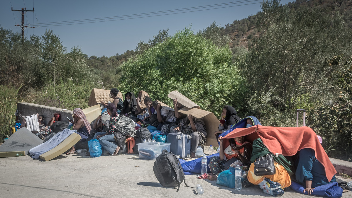Pożar w obozie Moria na Lesbos. Przerażające relacje świadków