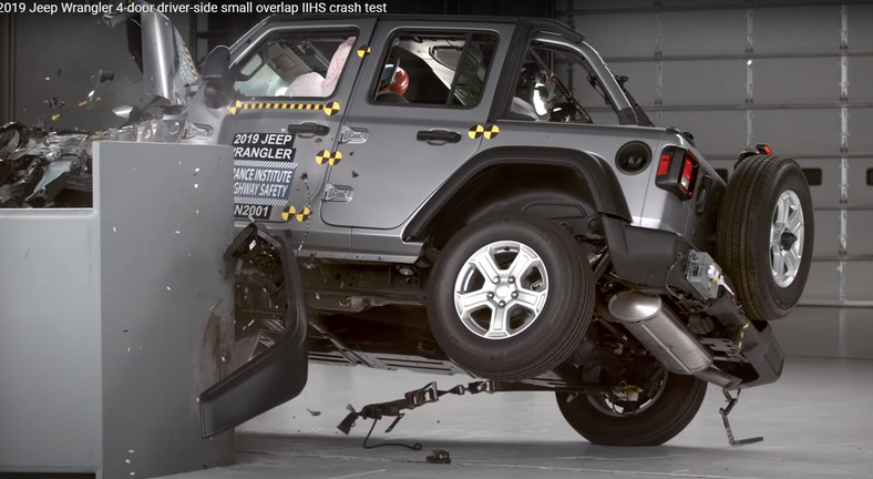 Jeep Wrangler crash test