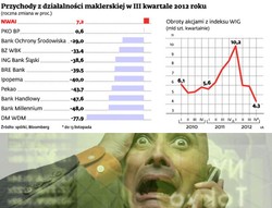 Domy maklerskie na niskich obrotach