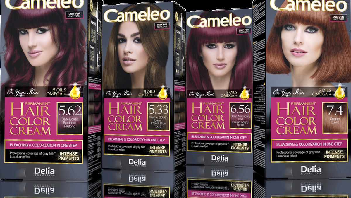 Delia przedstawia farby do włosów Cameleo Permanent Hair Color Cream. Wszystkie kobiety, które poddają się zabiegom farbowania oczekują podobnego efektu: pięknego, pełnego blasku odcienia, który będzie zachwycał jeszcze długo po wyjściu od fryzjera. Doskonałym wyborem są nowoczesne, długotrwałe preparaty Cameleo Omega +, które za sprawą bogatych, wartościowych komponentów, nadają pasmom szykowny, atrakcyjny wygląd.