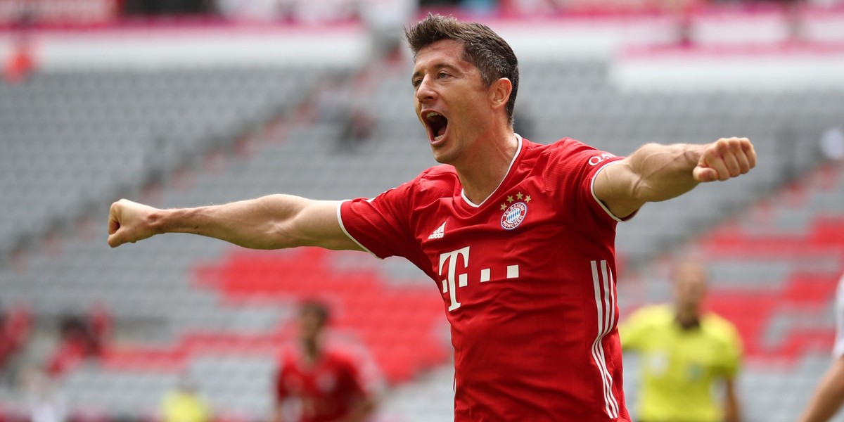 Lewandowski zdobył bramkę w meczu z z VfL Wolfsburg