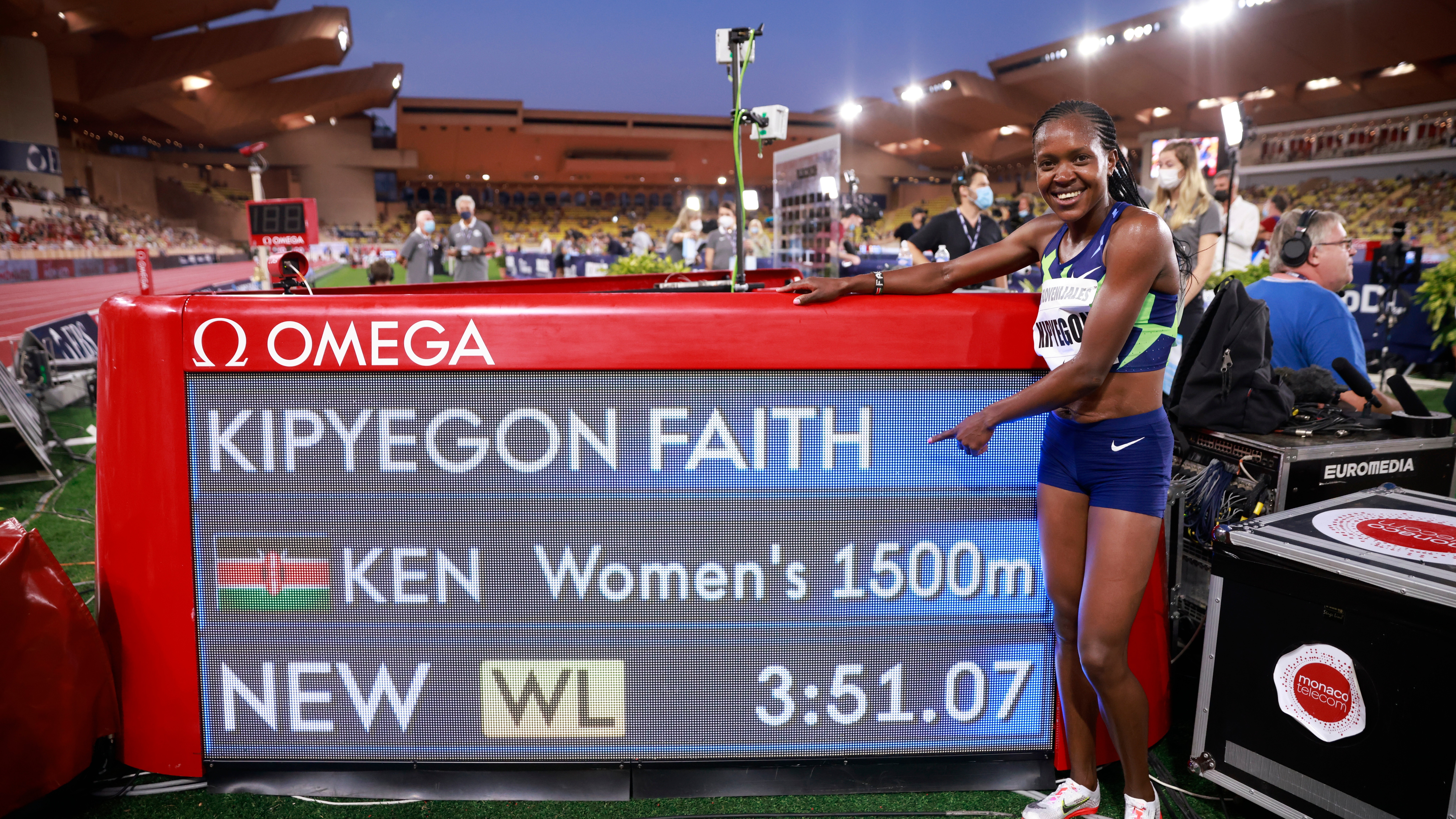 Diamantova Liga Faith Kipyegonova V Monaku Zabehla Stvrty Najlepsi Cas Historie Na 1500 M