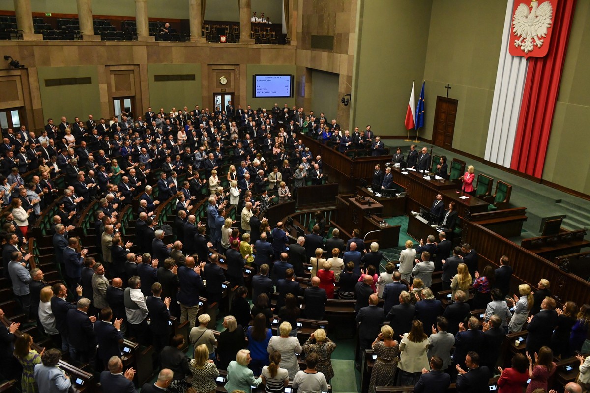 Posłowie podczas prac nad poselskim projektem uchwały w 80. rocznicę Rzezi Wołyńskiej