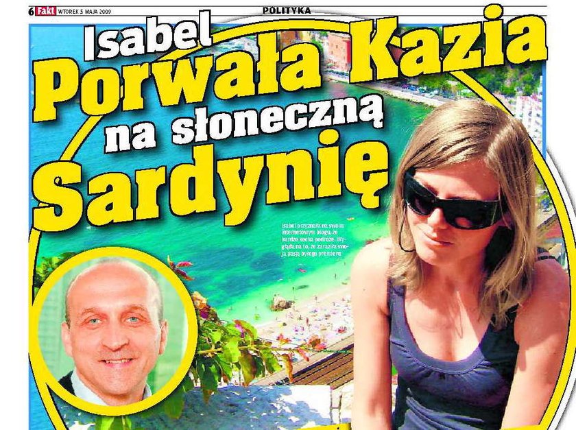 Marcinkiewicz z Isabel na Sardynii